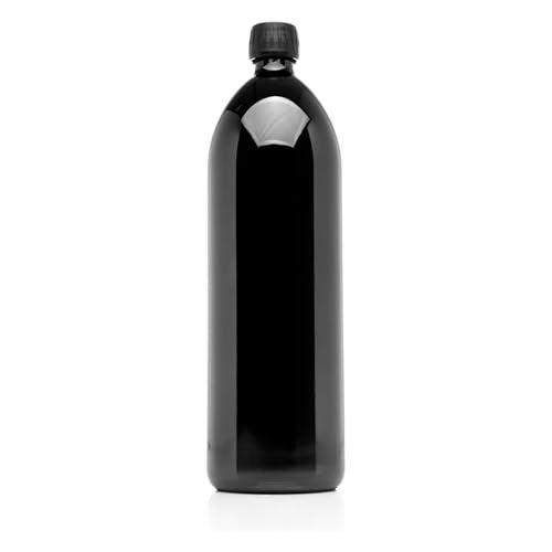 Infinity Jars 1 Liter Ultraviolet Glass Water Bottle – Airtight, Leak-Proof, Smell-Proof Dark Glass Bottle, Preserves Freshness – Durable & Reusable for Water, Juice, Oil, Kombucha, Vinegar - Image 1