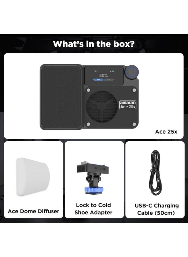 Aputure amaran Ace 25x Bi-Color LED Light Panel (Charcoal) - Image 4