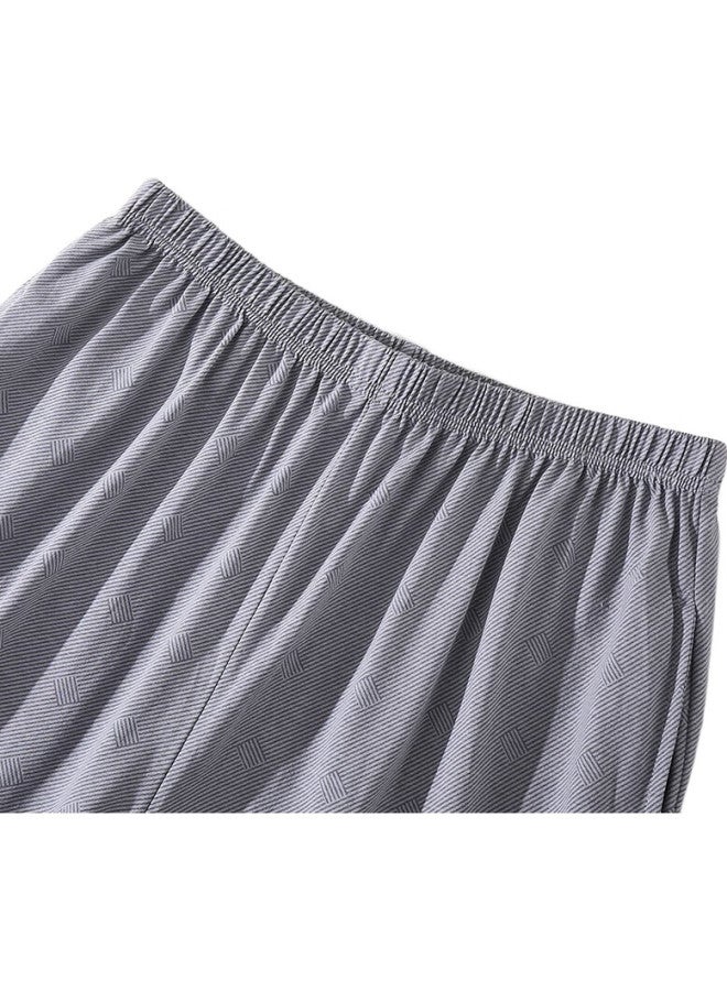 THREEGUN Men'S Cotton Anti-Mite Long Sleeve Lapel Cardigan Home Wear From The Serene Series - Image 1