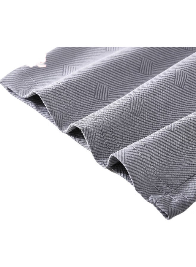 THREEGUN Men'S Cotton Anti-Mite Long Sleeve Lapel Cardigan Home Wear From The Serene Series - Image 2