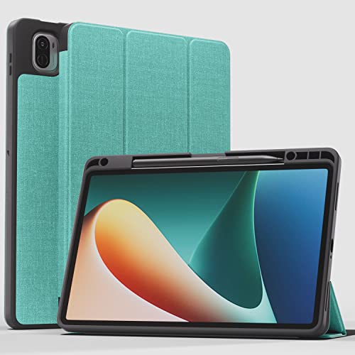 MOCA Case for Xiaomi Pad 5 / Pad 5 11 Pro with Pen Holder Ultra Slim Lightweight Magnetic Stand Cover with Auto Sleep/Wake Fit Xiaomi Mi Pad 5 /Pad 5 Pro 11 (Blue) - Image 1
