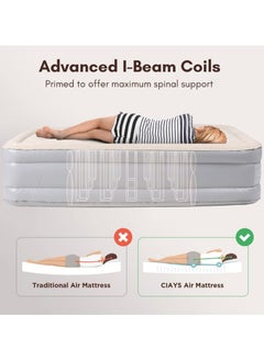 Generic Portable Inflatable Air Mattress, Air Bed with Built-in Electric Pump, Fast Auto Self-Inflation & Deflation, Water-Resistant, Ideal for Home, Guests, Camping, indoor and Outdoor Use Inflatable Sofa Bed, for Tent Camping Car Truck 190*100*40cm  - Image 2