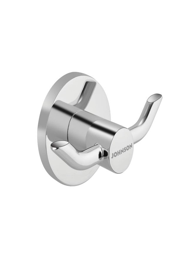 Johnson Bathrooms Johnson Delta Zinc + Aluminium Alloy Robe Hook | Cloth - Towel Hanger | Chrome Colour | T1353C - Image 5