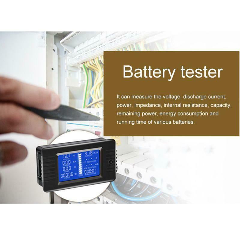 مقياس طاقة شمسية رقمي للتيار والجهد مع شاشة LCD - مقياس متعدد - مقياس تيار - مقياس جهد - مقياس مراقبة بطاريات - Image 3