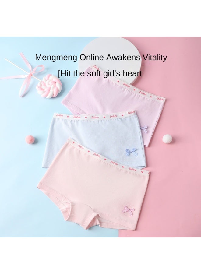 DEESHA Cotton Class A 3-pack Girls' Underwear, Soft Breathable Cotton Briefs, Growth Stage Children's Panties - Image 4