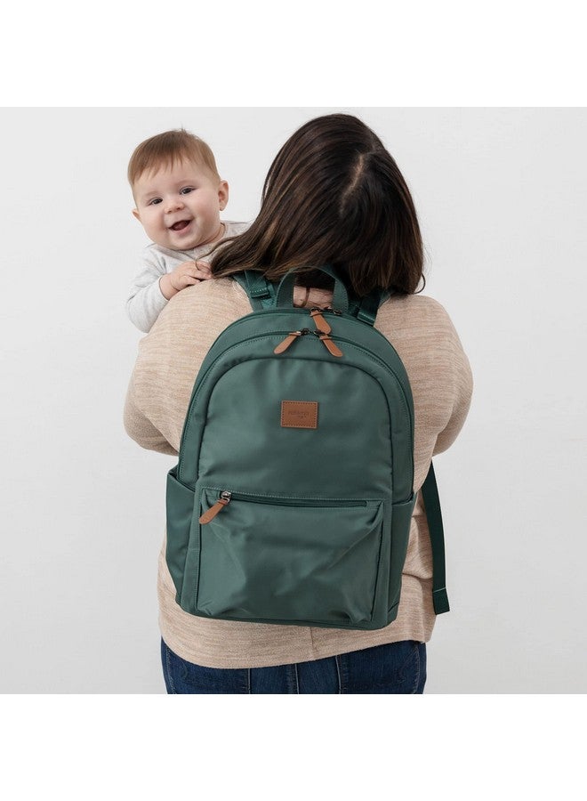 Natemia حقيبة ظهر للحفاضات - حقيبة حفاضات مقاومة للماء مع جيوب، وأحزمة لعربة الأطفال، ووسادة تغيير محمولة مرفقة - Image 5