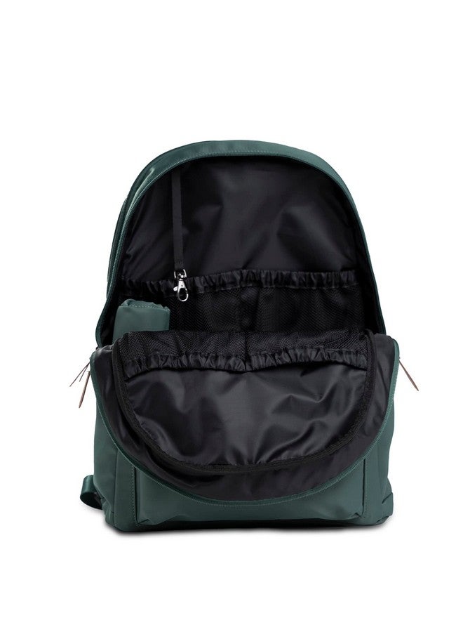 Natemia حقيبة ظهر للحفاضات - حقيبة حفاضات مقاومة للماء مع جيوب، وأحزمة لعربة الأطفال، ووسادة تغيير محمولة مرفقة - Image 2