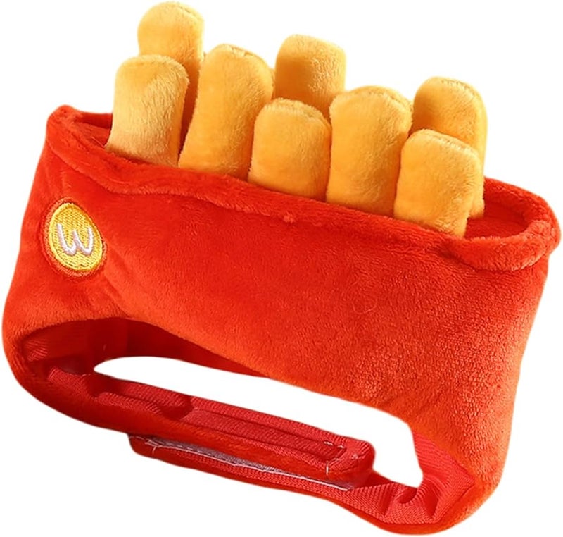 Chip Hat Winter Pet Hamburger Headgear For Small Dogs Cats Plush Ear Protective Headcover - Image 1