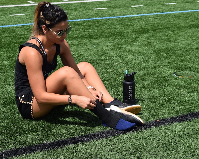 THE COLDEST WATER Coldest Sports Water Bottle with Straw Lid Vacuum Insulated Stainless Steel Metal Thermos Bottles Reusable Leak Proof Flask for Sports Gym (40 oz  Stealth Black)  - Image 2
