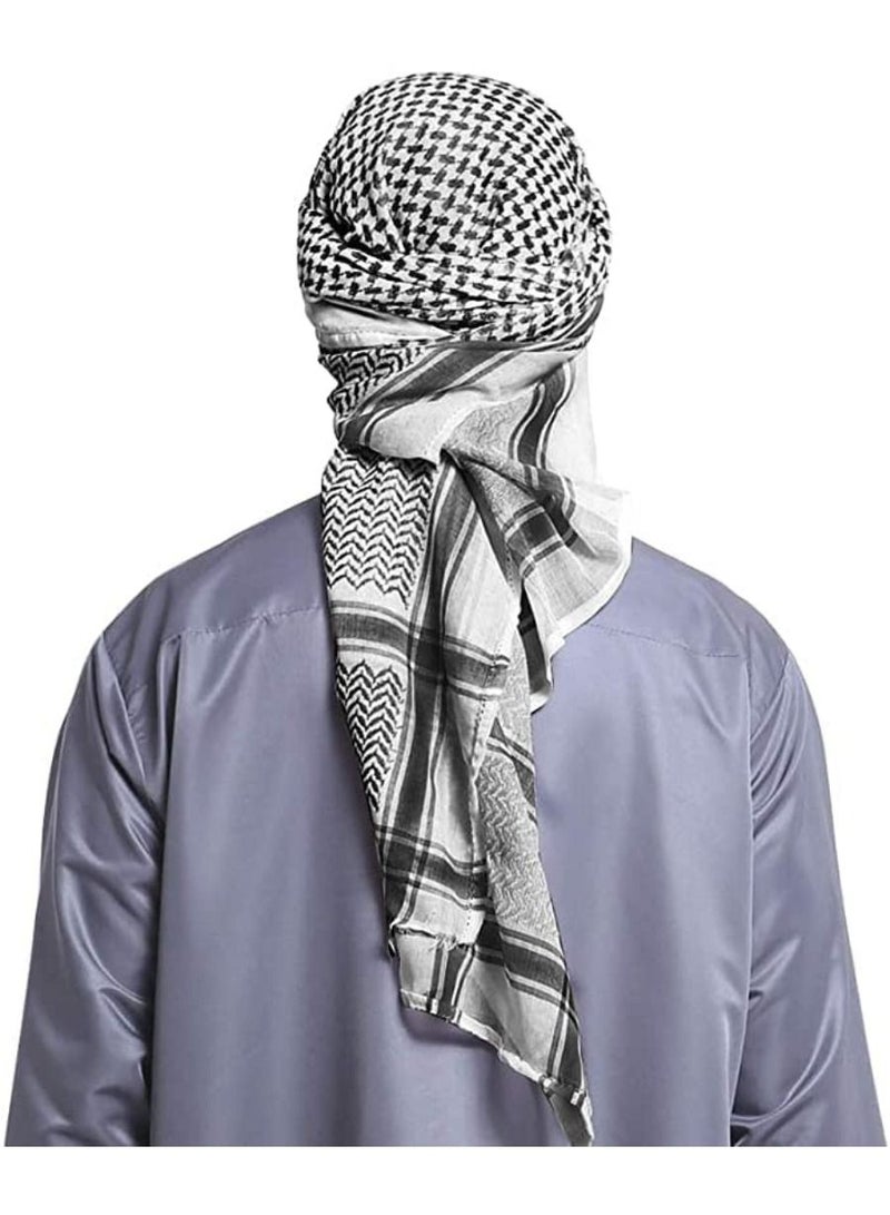 كويزيرا الرجال شماغ العربي الحجاب مسلم دبي أغطية الرأس غير رسمية وشاح الرقبة التفاف غطاء الرأس قبعة عمامة - Image 2