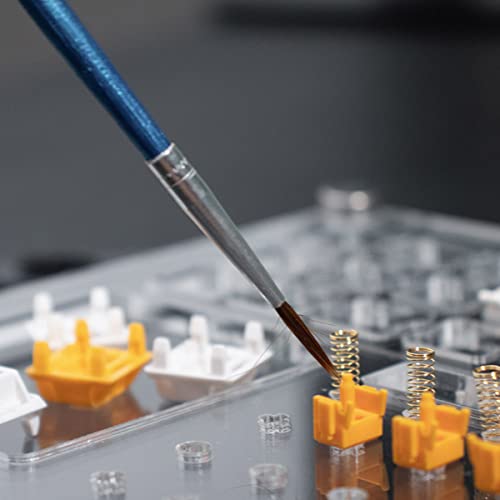 Gliging Switch Tester Switch Opener Acrylic Lube Station DIY Double-Deck Removal Platform Keycaps Puller for Custom Gateron Cherry Mechanical Keyboard Switch Films(Lubrication Kit B) - Image 4