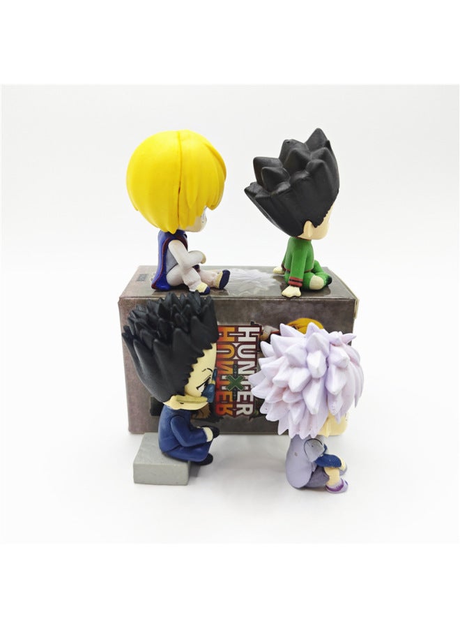 Full-time Hunter Sitting Team Q Edition Sitting Posture Blind Box Doll Little Jieqi Toy Model Ornaments-Color:Boxed - 4 Types Of Full-time Hunters In Sitting Position (about 5cm/120g)  - Image 5