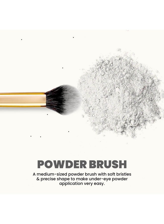 مارس فرشاة مكياج أرسينال الاحترافية للوجه | لمسة ريشة ناعمة | شعيرات صناعية دقيقة | فرشاة مكياج لوكس باكاجيج (ذهبي) - Image 2