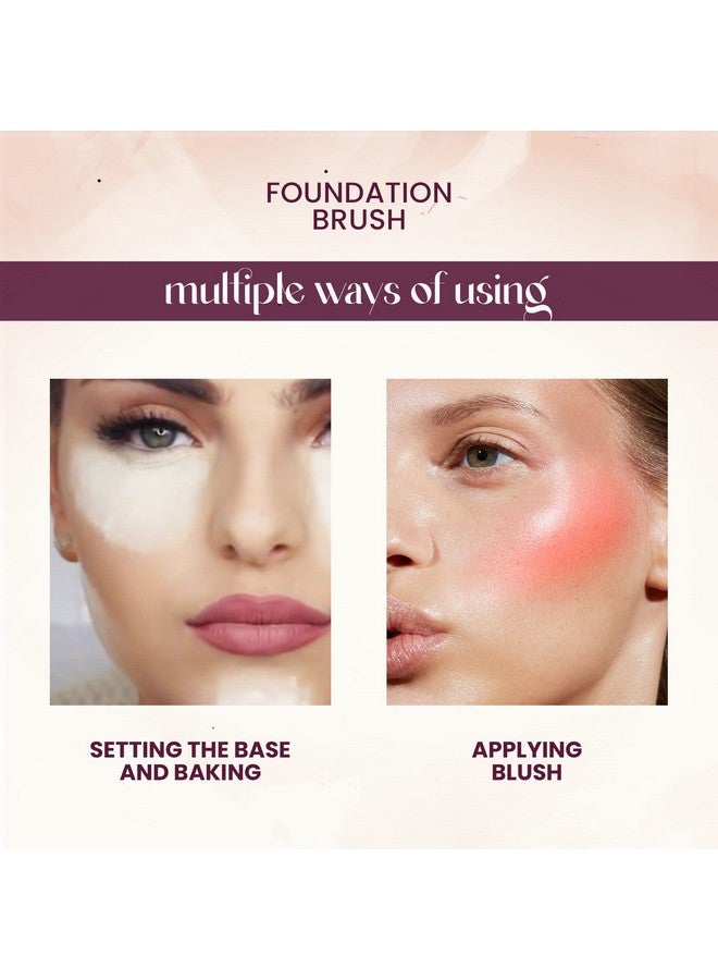 مارس فرشاة مكياج أرسينال الاحترافية للوجه | لمسة ريشة ناعمة | شعيرات صناعية دقيقة | فرشاة مكياج لوكس باكاجيج (ذهبي) - Image 3