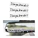 Wevdn 3 PCS I Love You Drive Safe Sticker Funny Waterproof Car Rearview Mirror Decal with Heart Self Affirmations Sticker with Drive Safe Letters for Car Window Bumper Women Gift Black - Image 2
