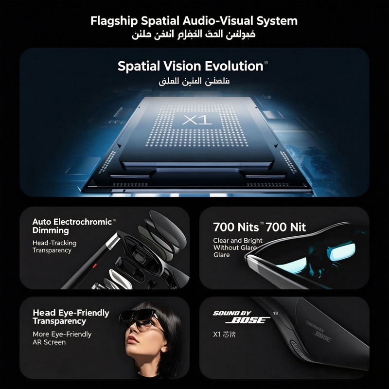 XREAL One Pro Smart AR Glasses - 3DoF Spatial Hovering, Next-Gen Optical Engine - Image 3