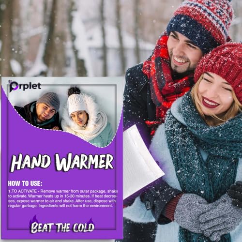 Prplet Hand Warmer Patches Pack of 5 | 8+ Hrs Heat | Winter Travel Camping Trekking Essentials & Accessories | Outdoor for Men, Women & Kids | Eco-Friendly Disposable (Hand Warmer (Pack of 5 Pair)) - Image 4