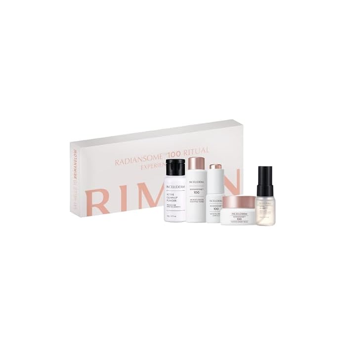 Riman Radiansome Ritual Experience Kit | 5-Piece Skincare Set | Advanced Microfluidizer Technology | Plant-Based Enzymes & Botanical Extracts | Hydrating & Firming
