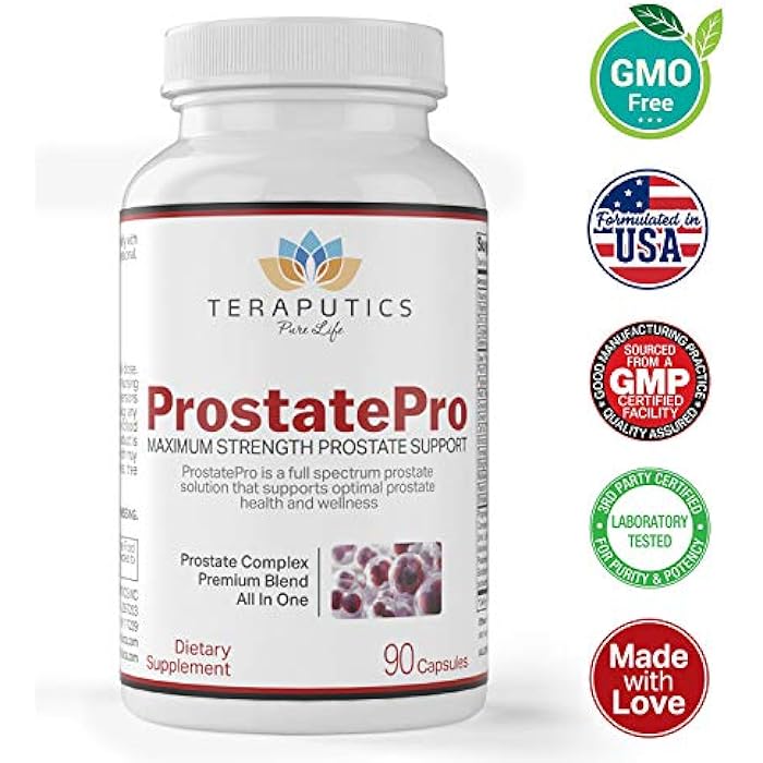 Teraputics ProstatePro - 33 Herbs Saw Palmetto Prostate Health Supplements For Men | Reduce Urination | Hair Growth w/ DHT Blocker | Beta Sitosterol, Pygeum and Saw Palmetto for Men Prostate Support, 90 Capsules - Image 3