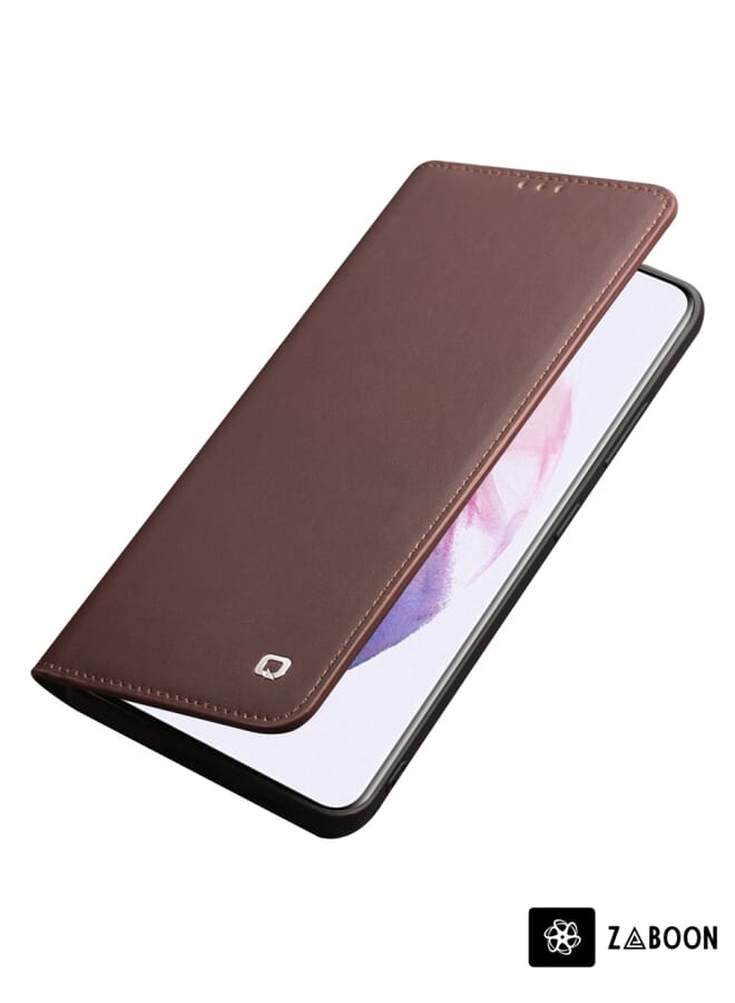 Zaboon Protective Case Cover For Samsung Galaxy S21 5G QIALINO Classic Gen2 Genuine Leather - Image 4