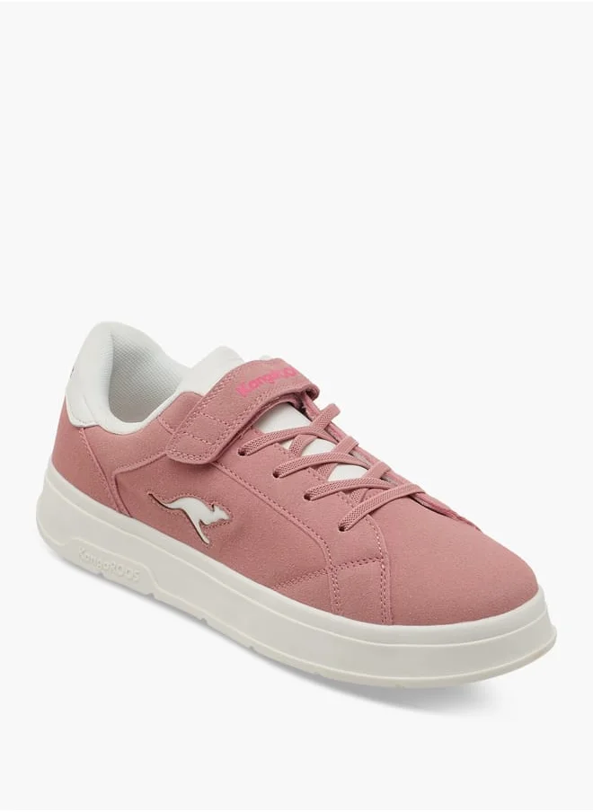 kangaROOS Women's Logo Detail Sports Shoes With Hook And Loop Closure