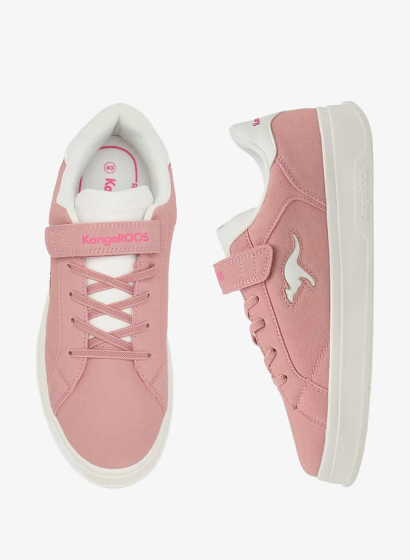 kangaROOS PINK Women's Logo Detail Sports Shoes With Hook And Loop Closure for Women | Best Price UAE