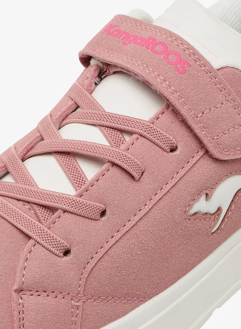 kangaROOS PINK Women's Logo Detail Sports Shoes With Hook And Loop Closure for Women | Best Price UAE