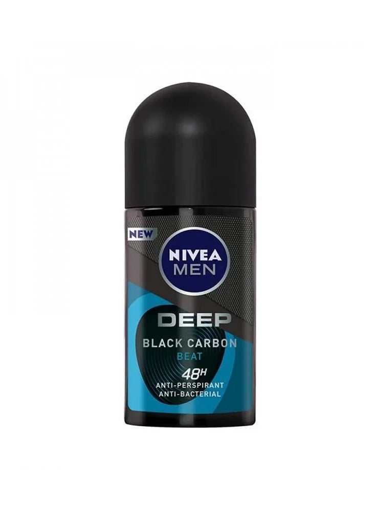نيفيا مزيل عرق ديب بلاك كربون بيت للرجال 48 ساعة - 50 مل