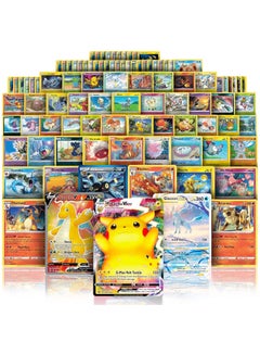 100-Piece Pokemon Vmax Cards Series Rare Battle Trainer Kids Cards Special Custom Collection Cards