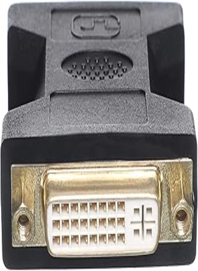 Keendex kx1753 dvi-i (24+5) female to dvi-i (24+5) female goldplated connector - black