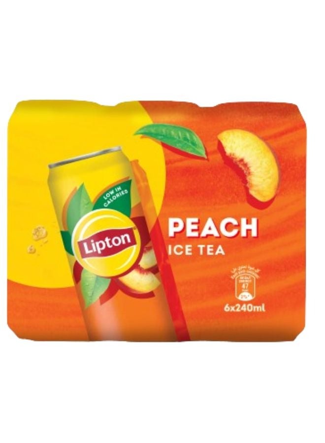 Lipton Ice Tea Peach Cans - Image 1