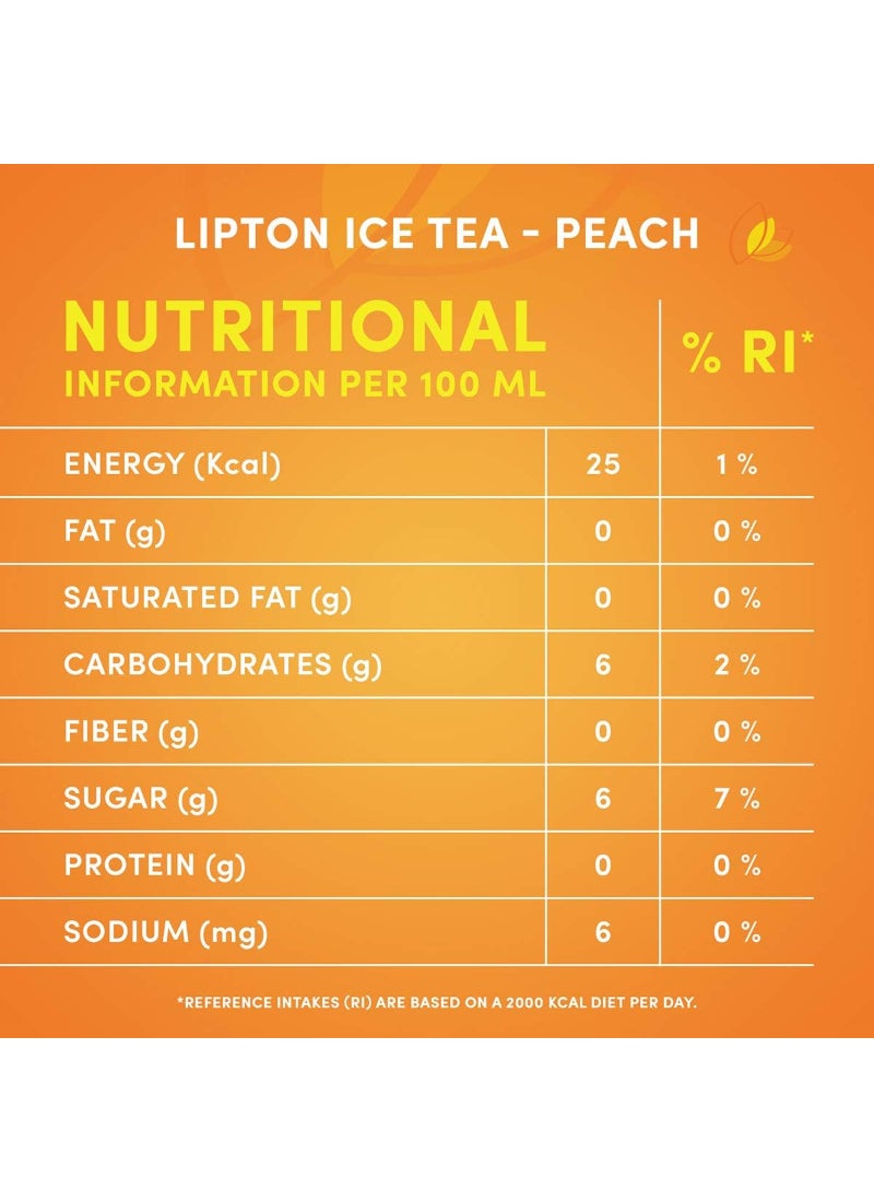 Lipton Ice Tea Peach Cans - Image 2