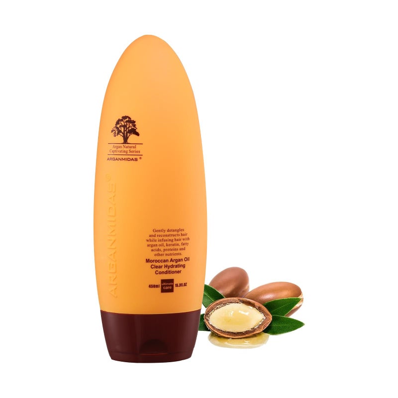 ARGANMIDAS Hair Conditioner, 15.3 Fl Oz Sulfate-Free Hair Conditioner Smooth and Clear Hydrating, Argan Oil Daily Moisture Deep Conditioner for Color Treated Hair, Repair Dry Damaged and Frizzy Hair - Image 2
