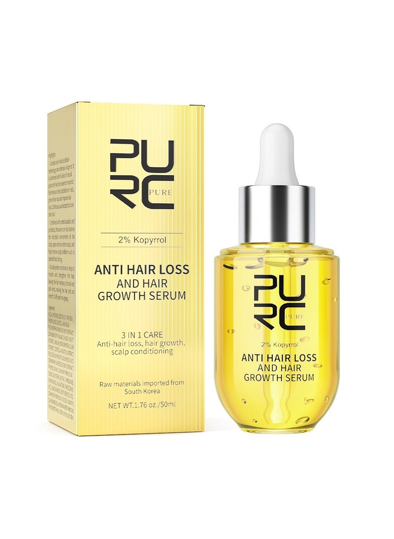 PURC - PURC 50ML Hair Growth Products Ginger Fast Grow Oil Anti Hair Loss Scalp Treatment Polygonum Serum Beauty Health for Men Women - Image 1