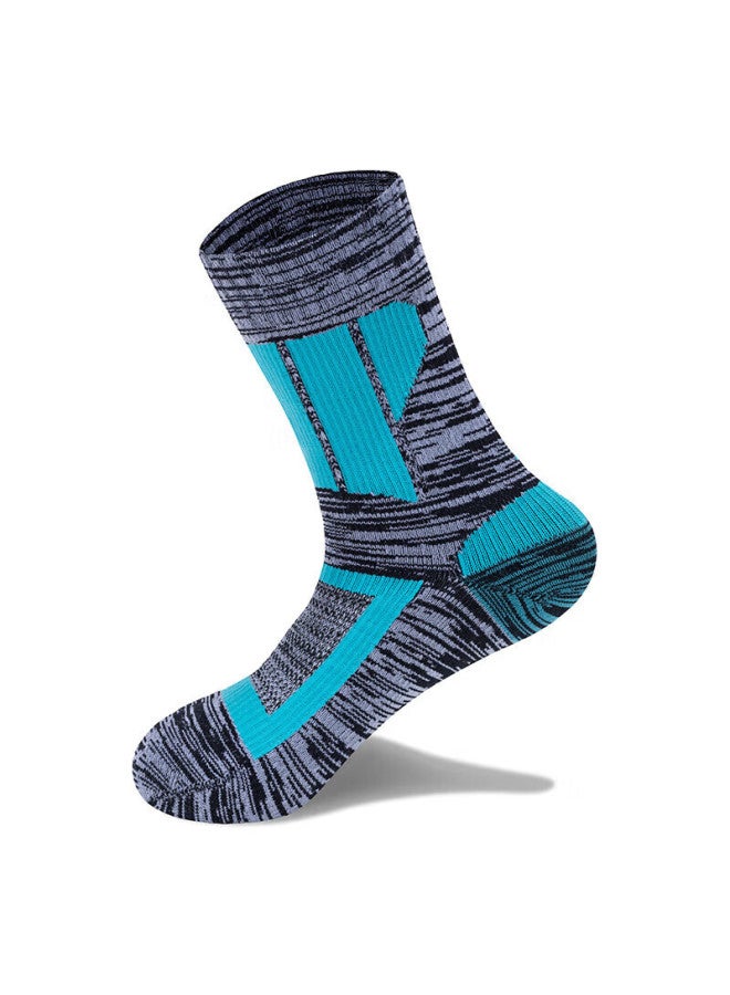 Tfo Event-level Outdoor Waterproof Socks Trail Running Non-slip Hiking Mountaineering Socks A254 Women's Blue S - Image 5
