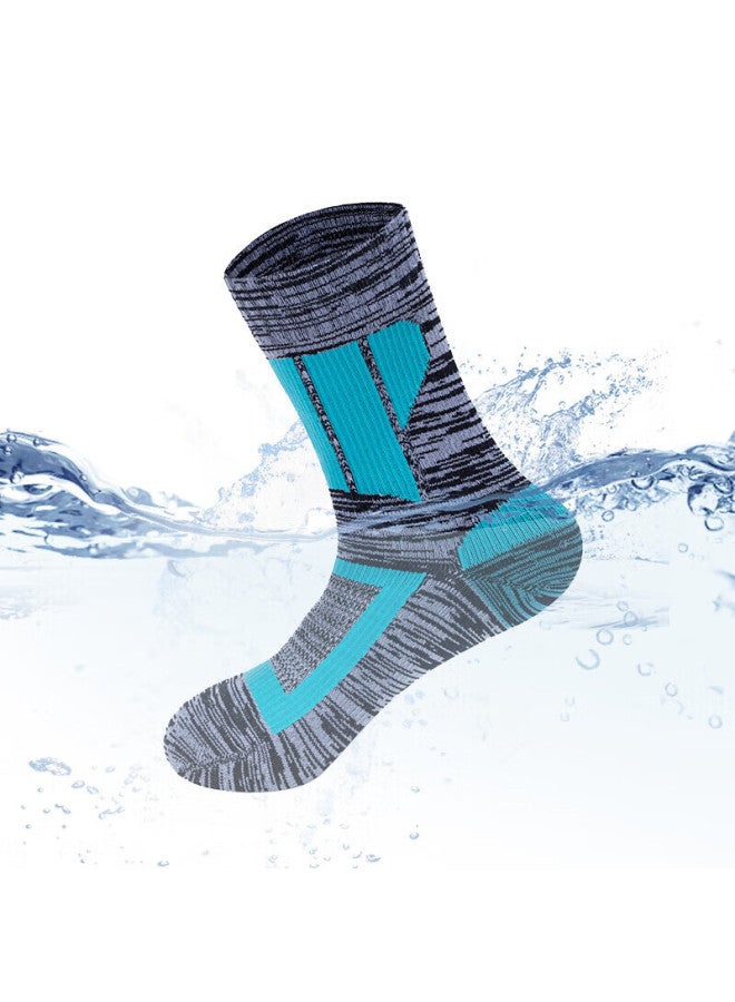 Tfo Event-level Outdoor Waterproof Socks Trail Running Non-slip Hiking Mountaineering Socks A254 Women's Blue S - Image 1