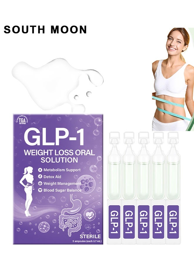 ساوث مون قطرات محلول فموي لفقدان الوزن GLP-1، مورينغا لتخفيف الوزن والتخلص من السموم، حارق للدهون، التحكم في الشهية، محفز الأيض، شد الجلد والعناية بتشكيل الجسم - Image 1