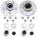 GREPSPUD 2 Sets Galvanized Trailer Hub Kits 5 on 45 for 3500 lbs 1116 to 138 84 Tapered Axle Prelubricated L44649 L68149 Bearings 5x45 Trailer Idler Hub 5 Lug Bolt Trailer Wheel Hub Kit - Image 2