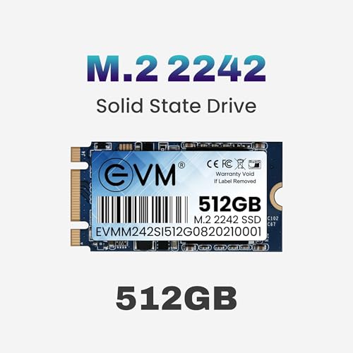 EVM 512GB M.2 SATA III SSD 2242 | Internal Solid State Drive | 520MB/s Read | 460MB/s Write | High Performance Storage | Shock Resistant | Laptop & Desktop Compatible | 5 Year Warranty (EVMM242/512GB) - Image 2