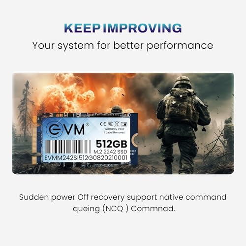 EVM 512GB M.2 SATA III SSD 2242 | Internal Solid State Drive | 520MB/s Read | 460MB/s Write | High Performance Storage | Shock Resistant | Laptop & Desktop Compatible | 5 Year Warranty (EVMM242/512GB) - Image 5