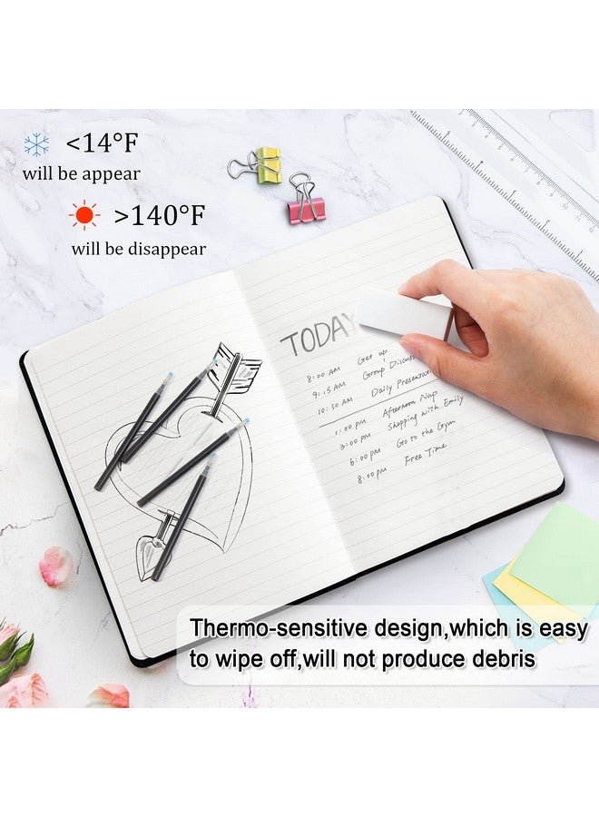 Vanstek 12 Black Erasable Gel Pen Refills, Gel Ink Refills Compatible With Frixion & Friction Erasable Pens, Fine Point 0.7 Mm, Perfect For Writing Planner & Crossword Puzzles - Image 4