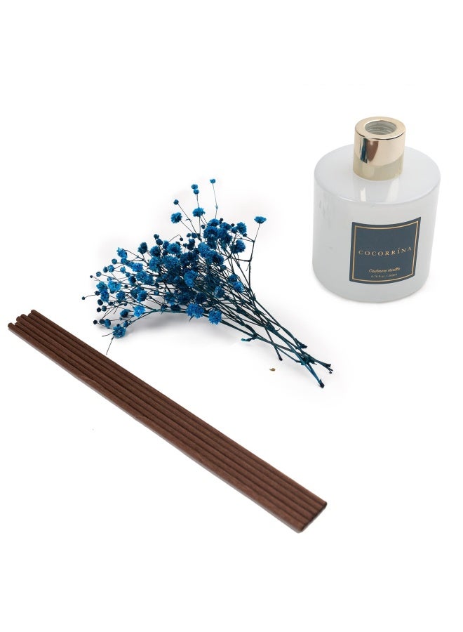 COCORRÃNA Cocorrna Premium Reed Diffuser Set with Preserved Babys Breath  Cotton Stick Cashmere Vanilla  67oz Scent Fragrance Oil Diffuser for Bedroom Bathroom Home Dcor - Image 5