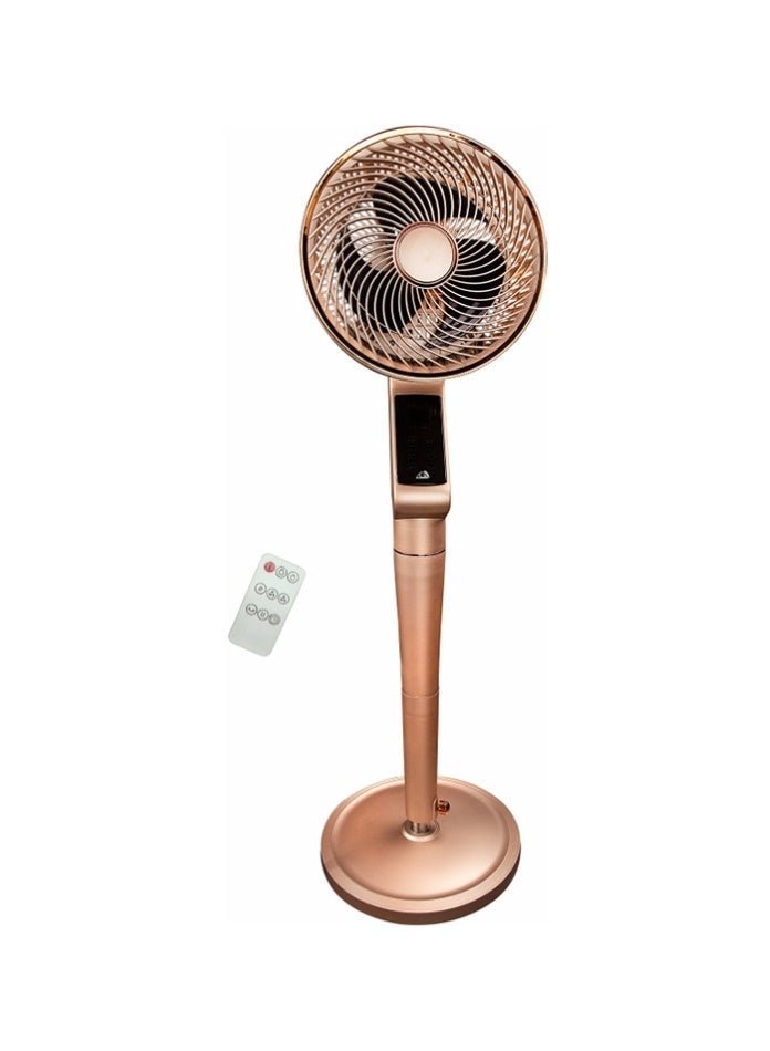 Vmax 12 Inch Pedestal Fan with Remote Control, 55W Standing Fan, Adjustable Speed Levels, 70° Oscillation, Ultra Quiet Double Ball Bearing Motor, Floor Cooling Fan for Bedroom Living Room Office - Image 2