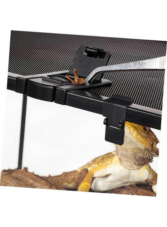 Alasum Escape Screen Clip - 10 Gal Cage Clips Terrarium Screen Clips Cylinder Lock Aquarium Clips Plastic Stand Reptile Cage Clips Non- Locking Screen Clip Terrarium Breeding Platform - Image 3