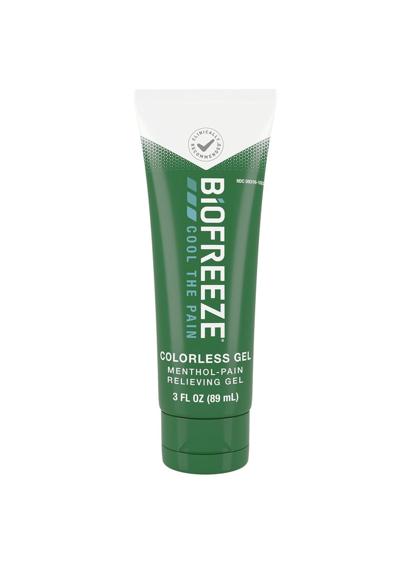 Biofreeze Biofreeze Menthol Pain Relieving Gel Colorless Gel 3 FL OZ Tube For Pain Relief Associated With Sore Muscles, Arthritis, Simple Backaches, And Joint Pain (Packaging May Vary) 