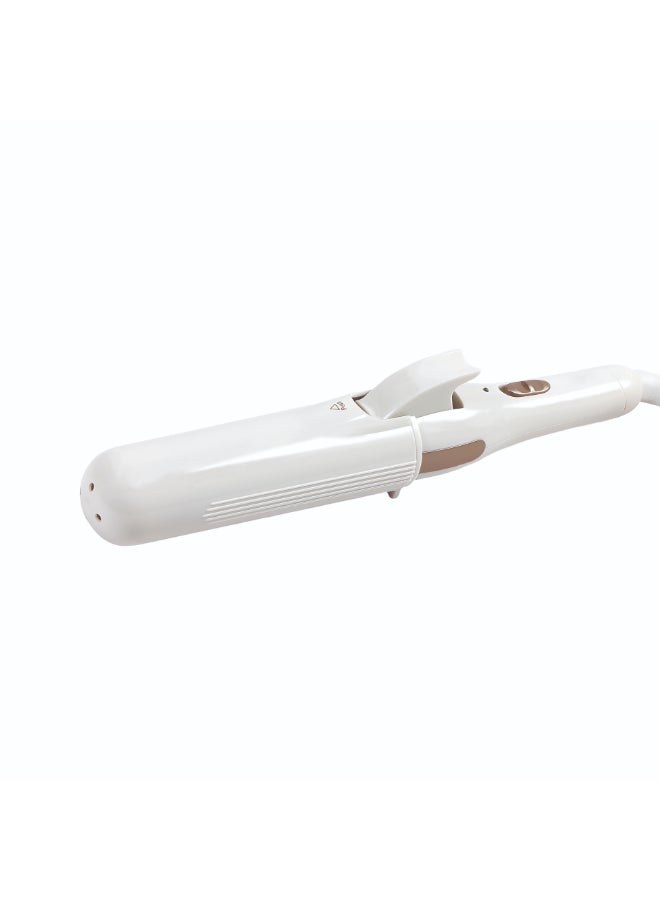 GEEPAS 2-in-1 Wet And Dry Hair Curling Iron - GH8686, 360 Swivel Cord Curler With Hanging Loop, Women's Multi Style Hair Curler For All Types Of Hair White - Image 2