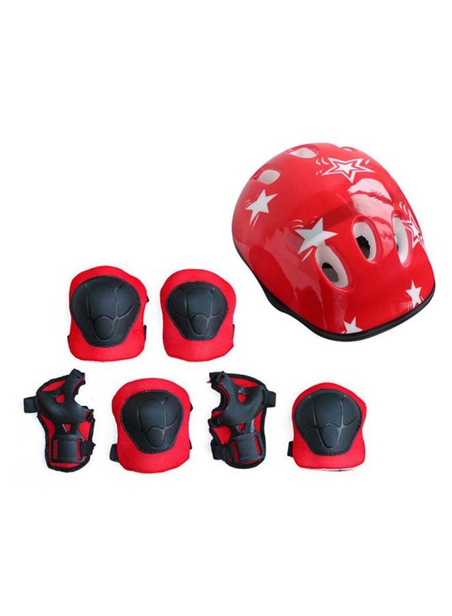 7-Piece Scooter Skate Roller Cycling Knee Elbow Pad Set  - Image 1