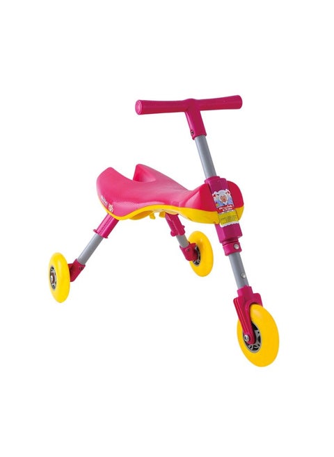 Swingball Scuttlebug Ride On - Walking Tricycle with a Foldable Design - Pink and Blue