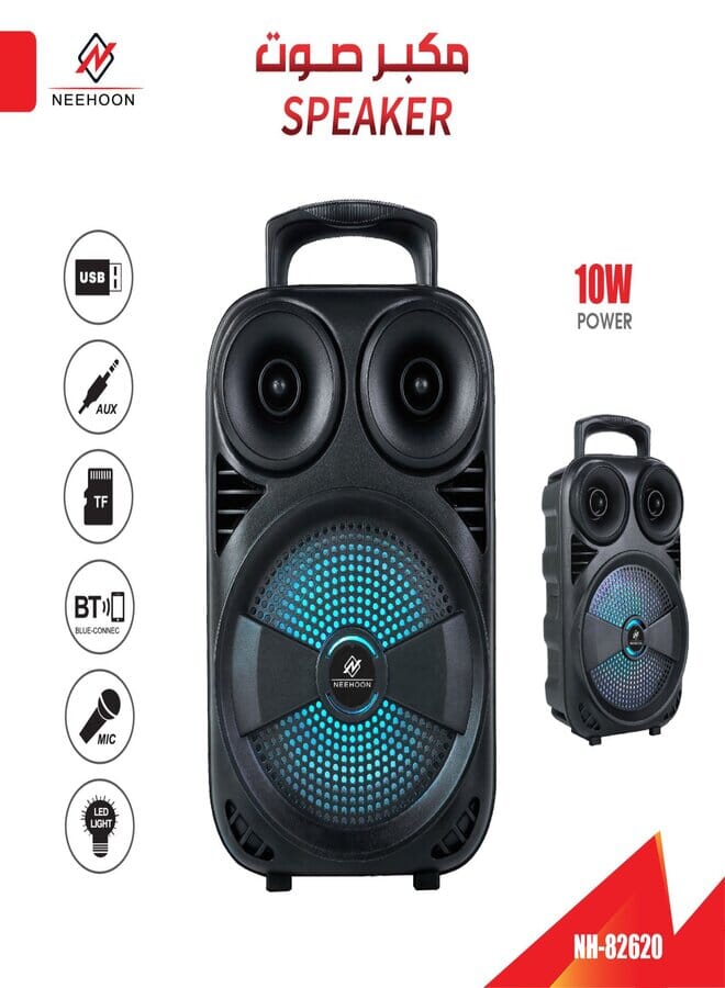 Portable Wireless Bluetooth Speaker Black NH-82620