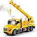DWIRCTOYS Crane Truck Toy for Kids Ages 37 Kids Toys Friction Powered Construction Vehicle with Extendable Arm Rotating Crane Lights and Sounds Birthday Gifts for Boys Girls - Image 2
